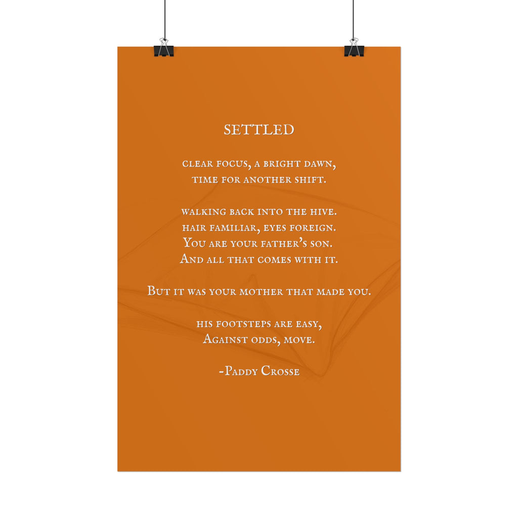 "Settled" - Original Poem and Artwork