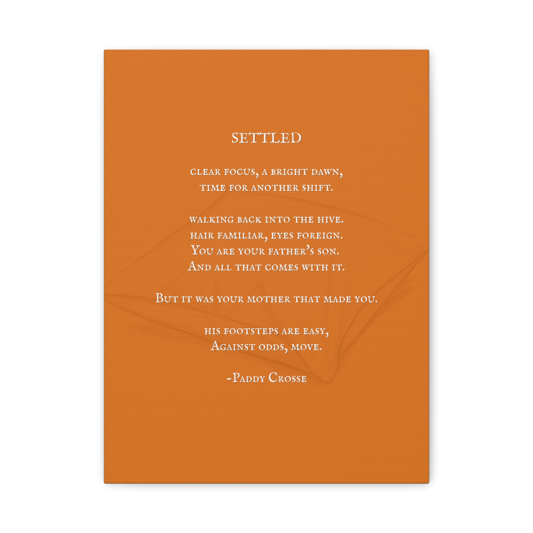 Settled - Canvas Print